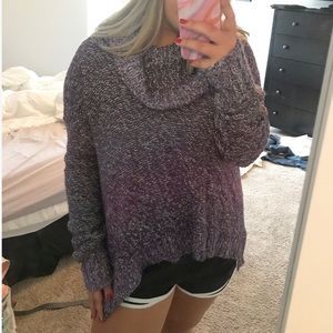 Purple ombré American Eagle sweater